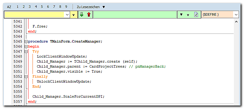 Farbige Außenlinien